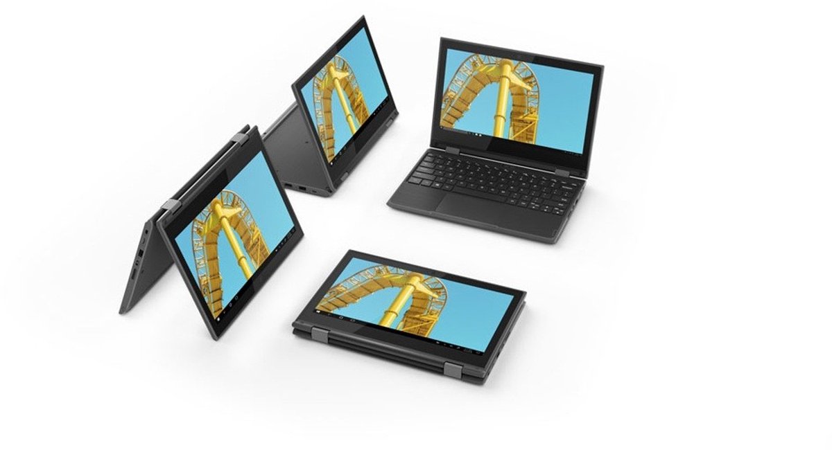 Lenovo 300e (AMD) AMD 3015e Laptop 29,5 cm (11.6") 4 GB - 64 GB - Wi-Fi 5 (802.11ac) Windows 11 SE Zwart — afbeelding 4