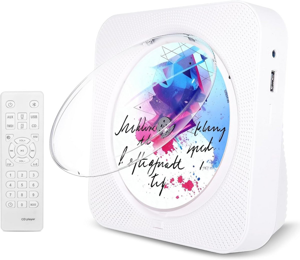 Draagbare CD-speler met Bluetooth en luidsprekers