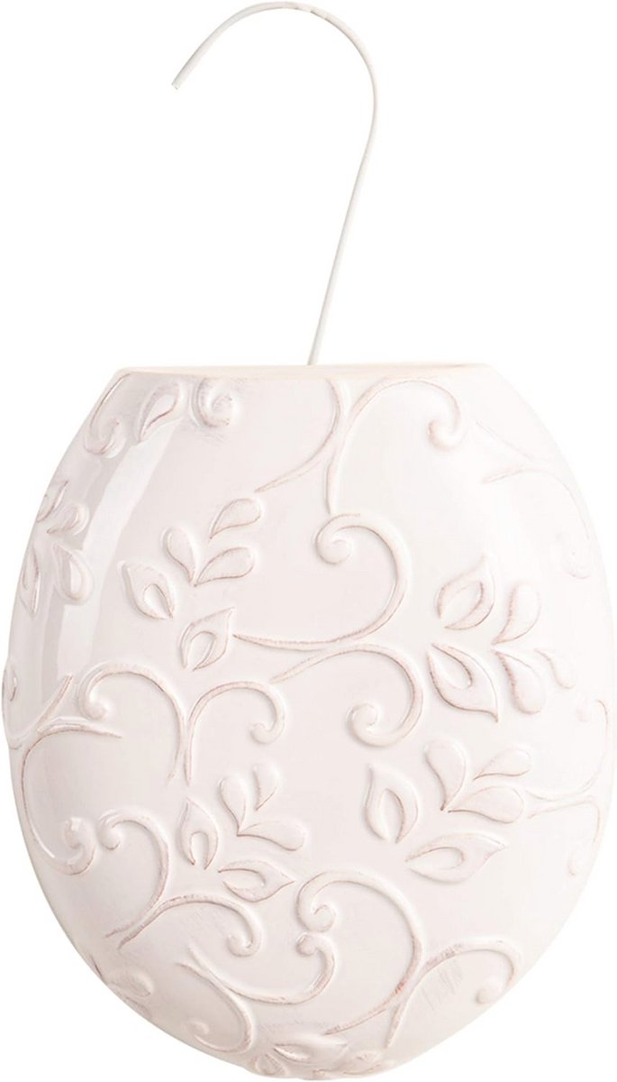Ovale luchtbevochtiger met keramische bloemen - Shabby Chic stijl