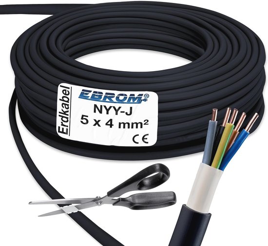 Erdkabel NYY-J 4 mm² kaufen – Günstige Starkstromkabel für Erdleitung Erdkabel NYY-J 4 mm² kaufen – Günstige Starkstromkabel für Erdleitung