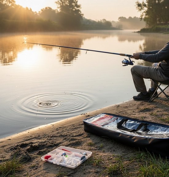 Albatros Funmaster Fishing Kit - Telescopische Hengelset - 210 cm - 10-30g - Inclusief Foedraal & Volle Tacklebox van Merkloos — afbeelding 5