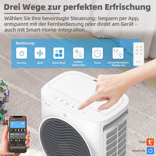 Luftkühler mit Wasserkühlung ECO GREEN - sehr leise - Wifi