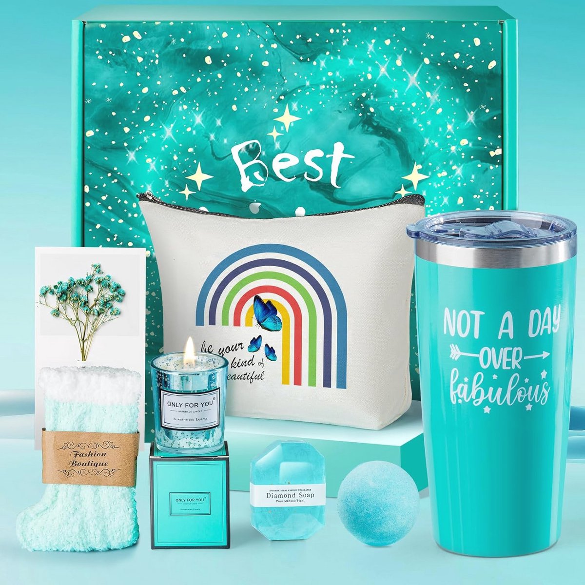 Ontspannende Spa-Geschenkmand - Unieke Cadeaus voor Vrouwen, Moeder, Vrouw, Dochter en Vriendin
