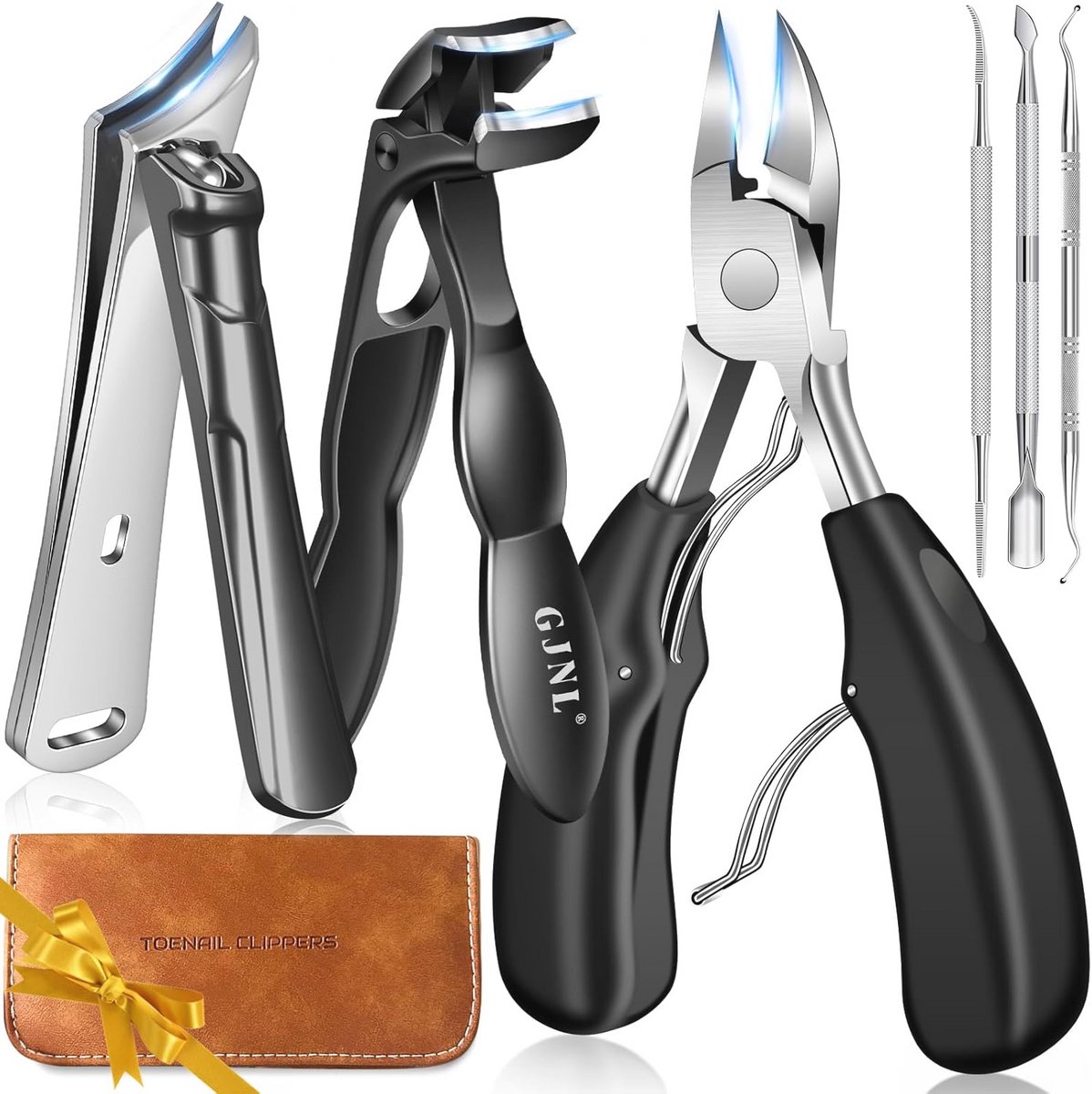 Nagelknipper voor ingegroeide nagels met lange handgreep en brede opening
