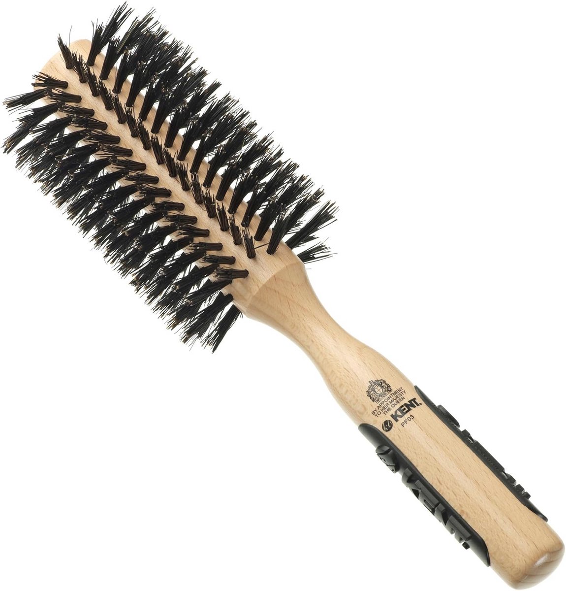 Grote ronde borstel van zuivere haren voor alle haartypes