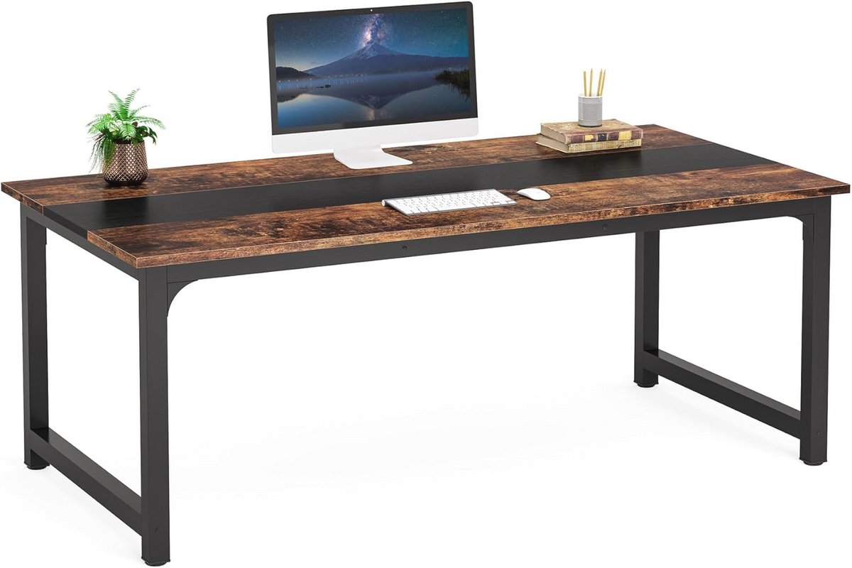 Groot Computertafel 160 x 80 cm - Bureautafel voor Thuiswerk en Kantoor