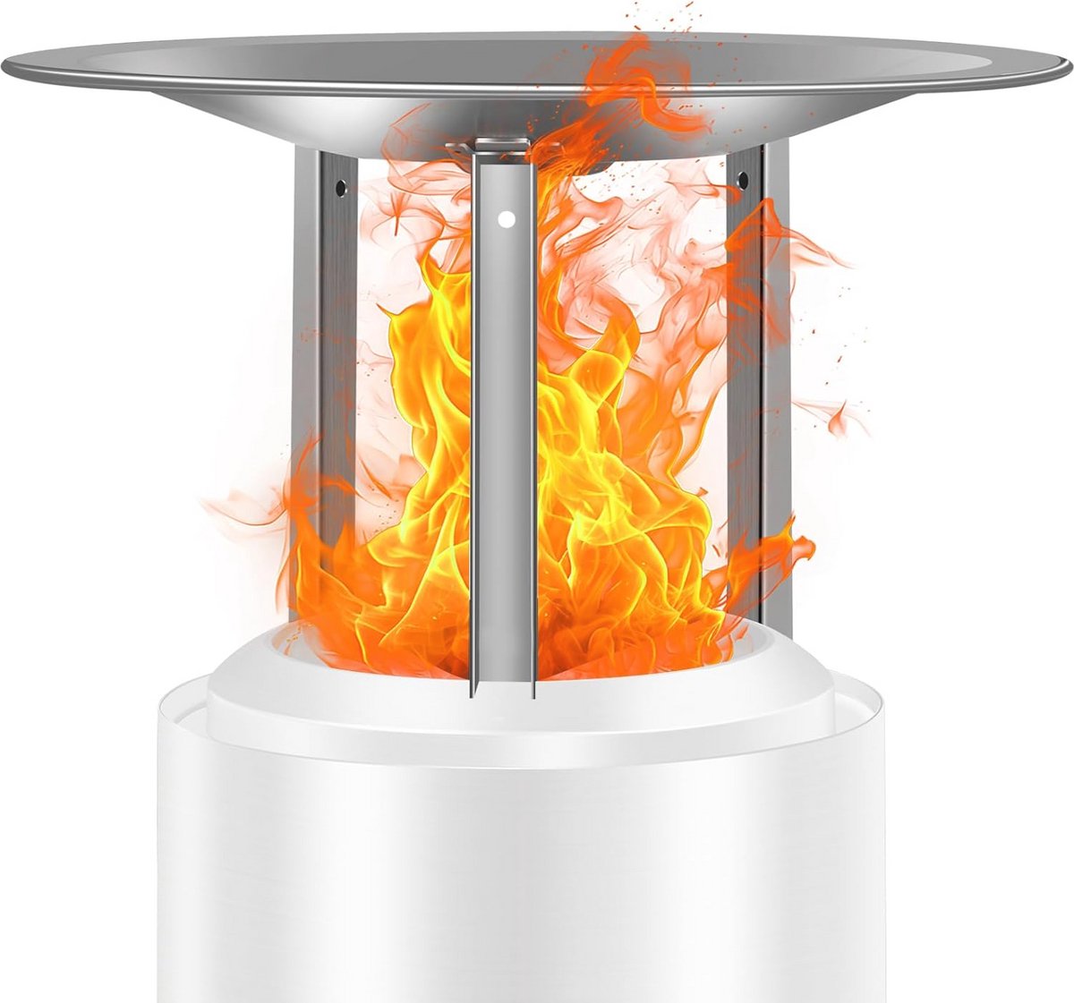 Warmtedeflector voor solo-fornuis - Vang en leid warmte om, 3 afneembare poten, roestvrij staal