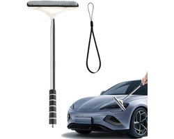 Ruitenwissers - Raamwisser Auto - Auto raam reinings borstel - Uitschuifbare autoruitreiniger - Autowasborstel - Uitschuifbaar tot 160 cm - Geschikt voor auto's en badkamers - Wit