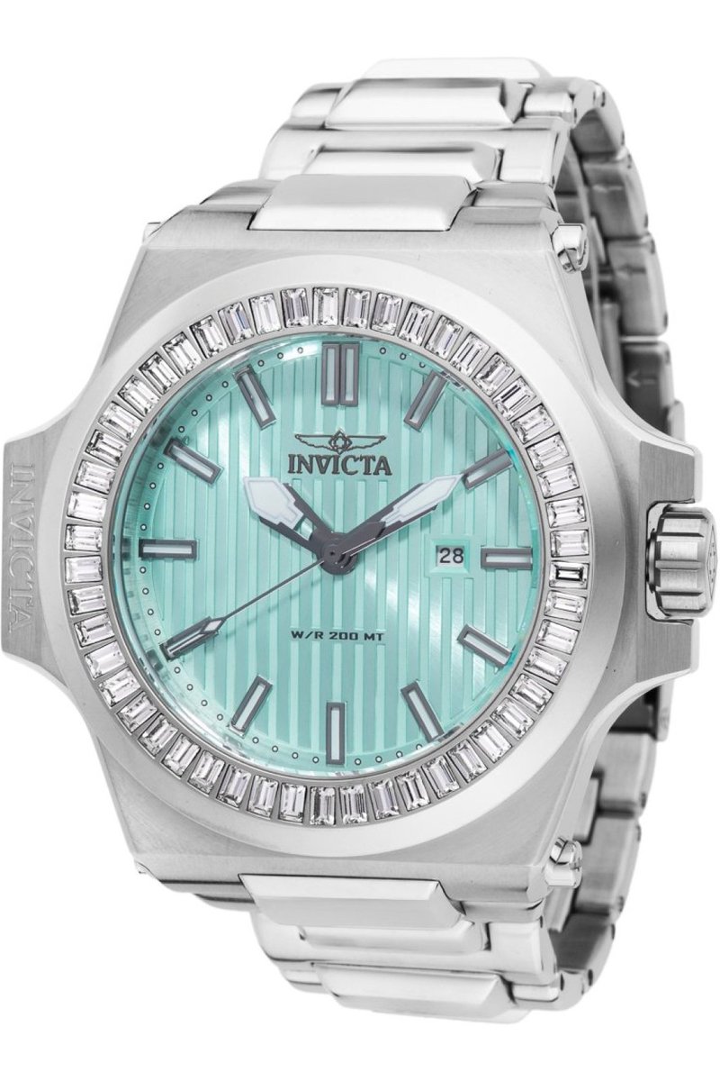 Invicta Akula 49133 Heren Horloge - Waterdicht - Analoog - Quartz Uurwerk - Roestvrij Staal met blauwe Wijzerplaat - 58mm