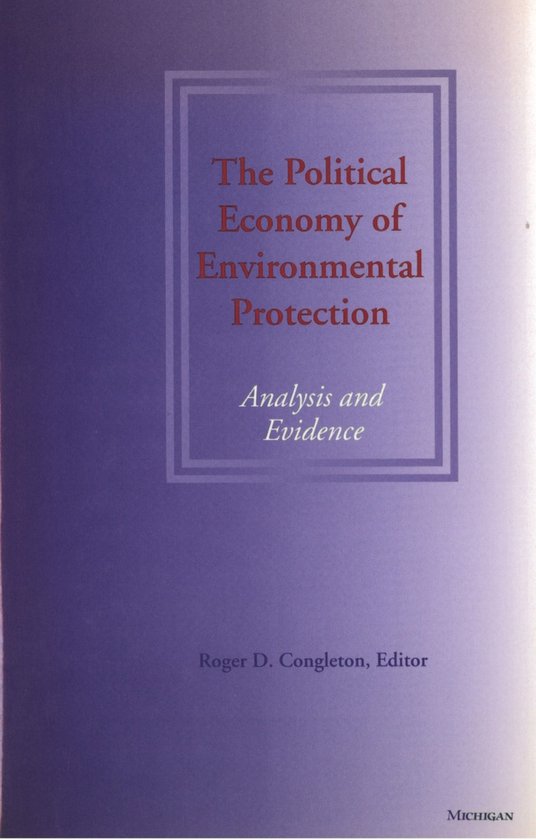 Political Economy of Environmental Protection - cover