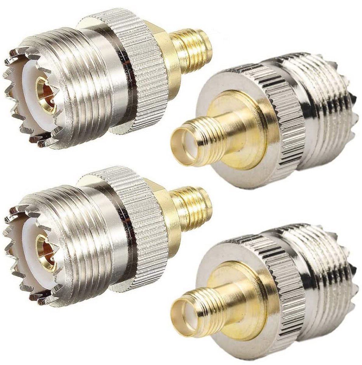 SMA naar UHF Female SO239 Connector RF Coaxiale Adapter voor WiFi Antenne Herhalers en Radiosignaal Verlengkabel (4 Stuks)