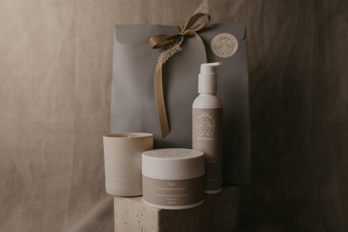 Six Senses - Luxury Gift-set Sun - Liefdevol cadeau - Bodywash & bodylotion - Handgemaakt in Nederland