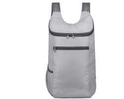 Ultralichte opvouwbare rugzak - waterdicht Oxford-doekmateriaal - grote capaciteit - geschikt voor reizen, wandelen, kamperen, fietsen en andere buitensporten - unisex - 40*26*14cm-Grijs