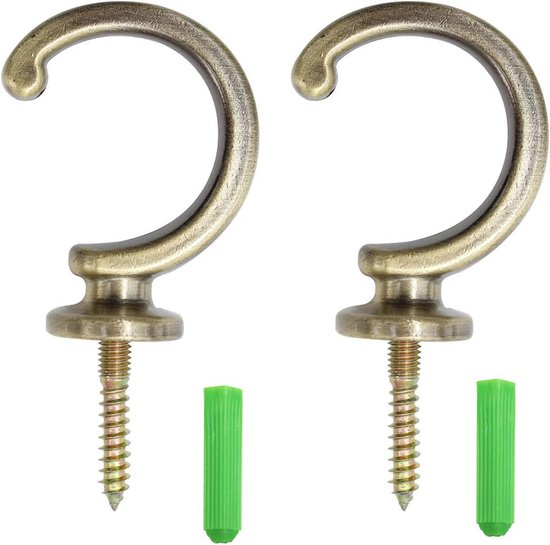 2 stuks, gordijnhouders, gordijnhouders, gordijnhouders, wandmontage, U