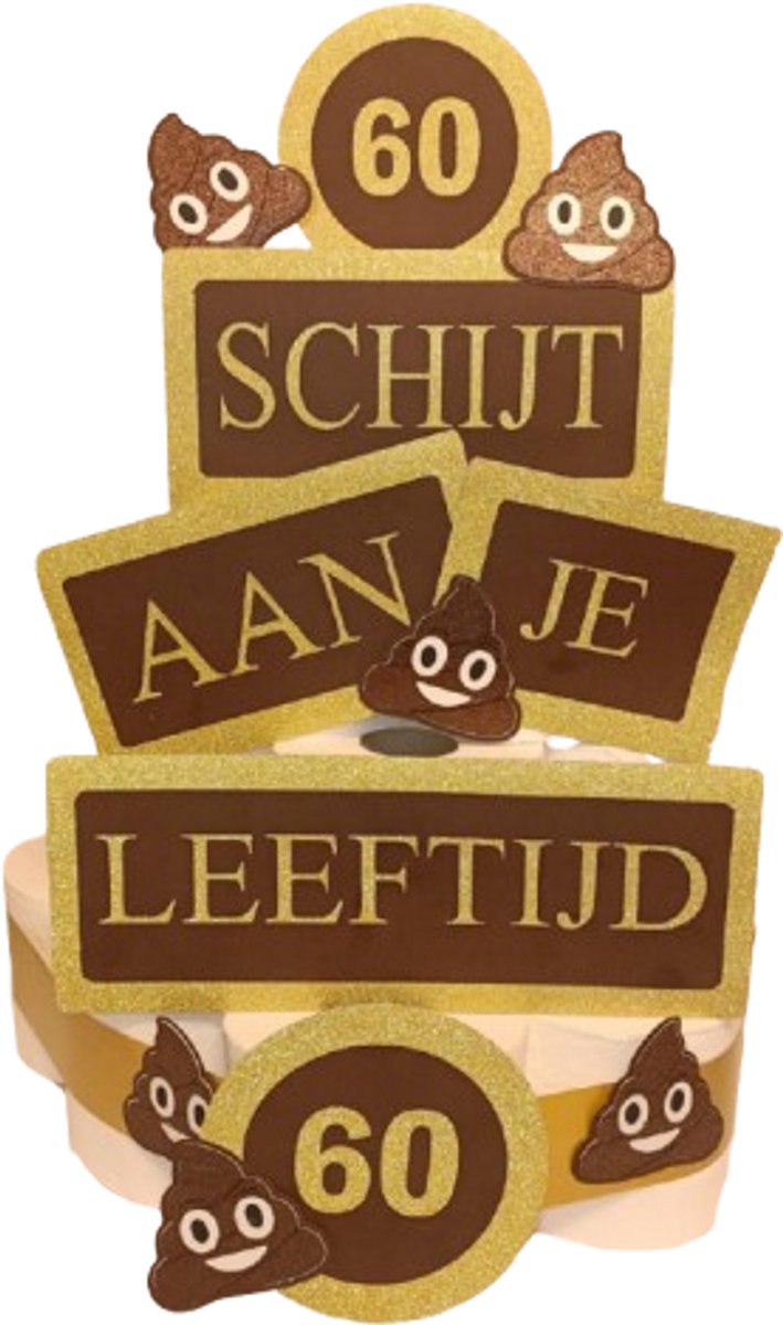 Schijt aan je leeftijd – 40 jaar toilettaart cadeau