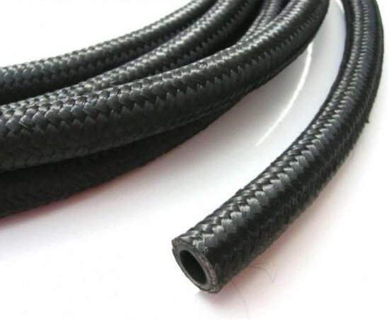 Gevlochten brandstofslang 3x7 mm - 1 meter voor benzine en