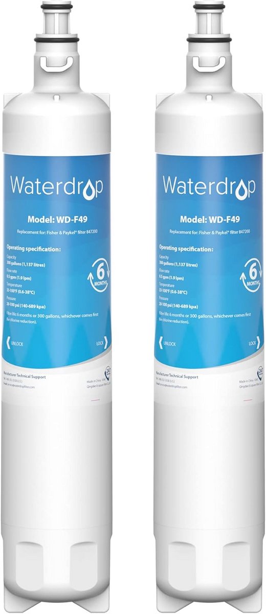 Waterfilter voor Koelkast Compatibel met Diverse Modellen - Voor Productcodes 25xxx