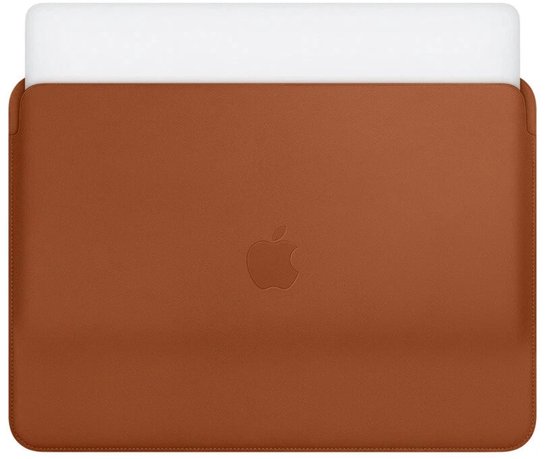 Apple Leather Sleeve MacBook Pro 16 inch - Leather case - Saddle