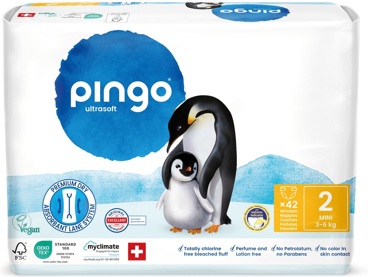 Pingo Ecologische Luiers Maat 2