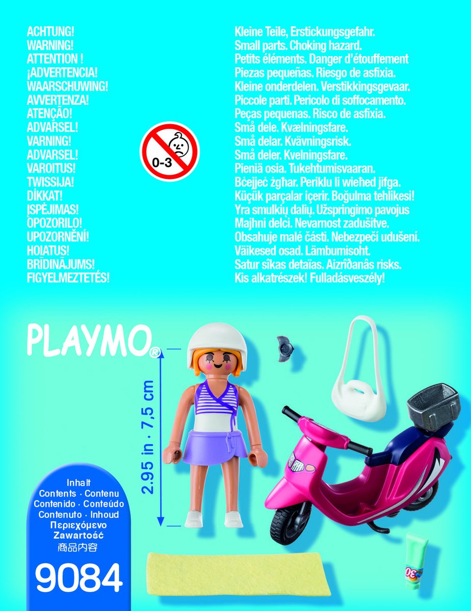 PLAYMOBIL Zomers meisje met scooter  - 9084 — afbeelding 9