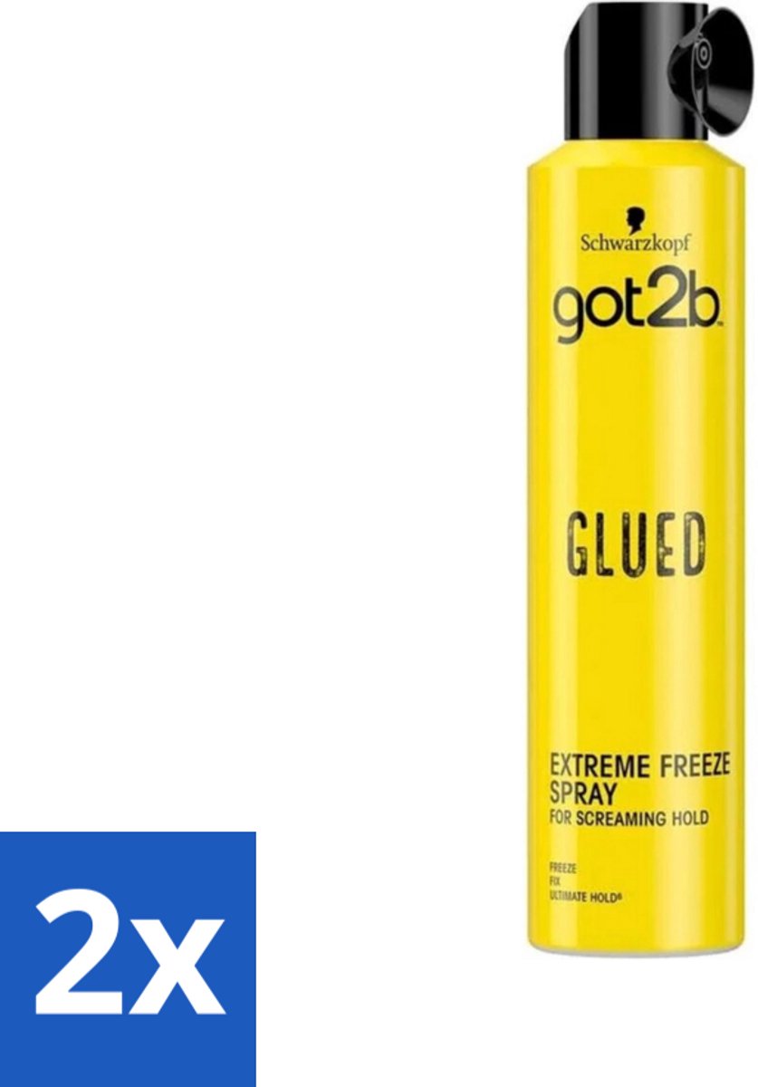 Got2b Glued Extreme Freeze Haarspray 300 ml - Voordeelverpakking - 2 stuks