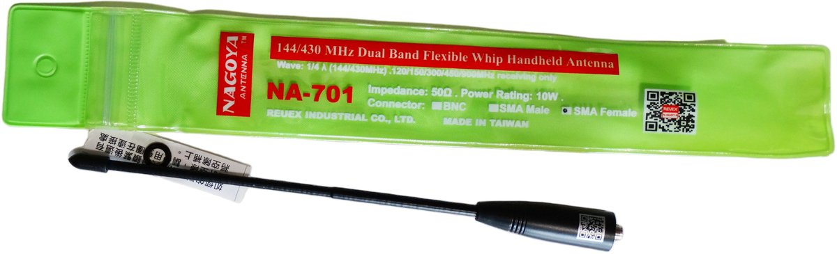 Nagoya NA-701 - Antenne - SMA-Female - Dual Band - VHF/UHF