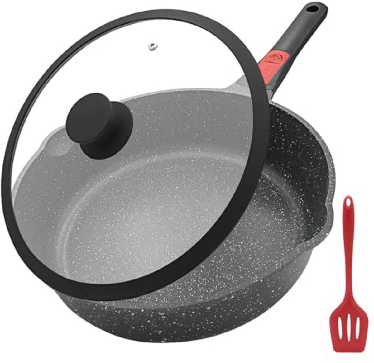 Wokpan met Deksel en Antiaanbaklaag – 28 cm, 4,3 L, Geschikt voor Alle Warmtebronnen