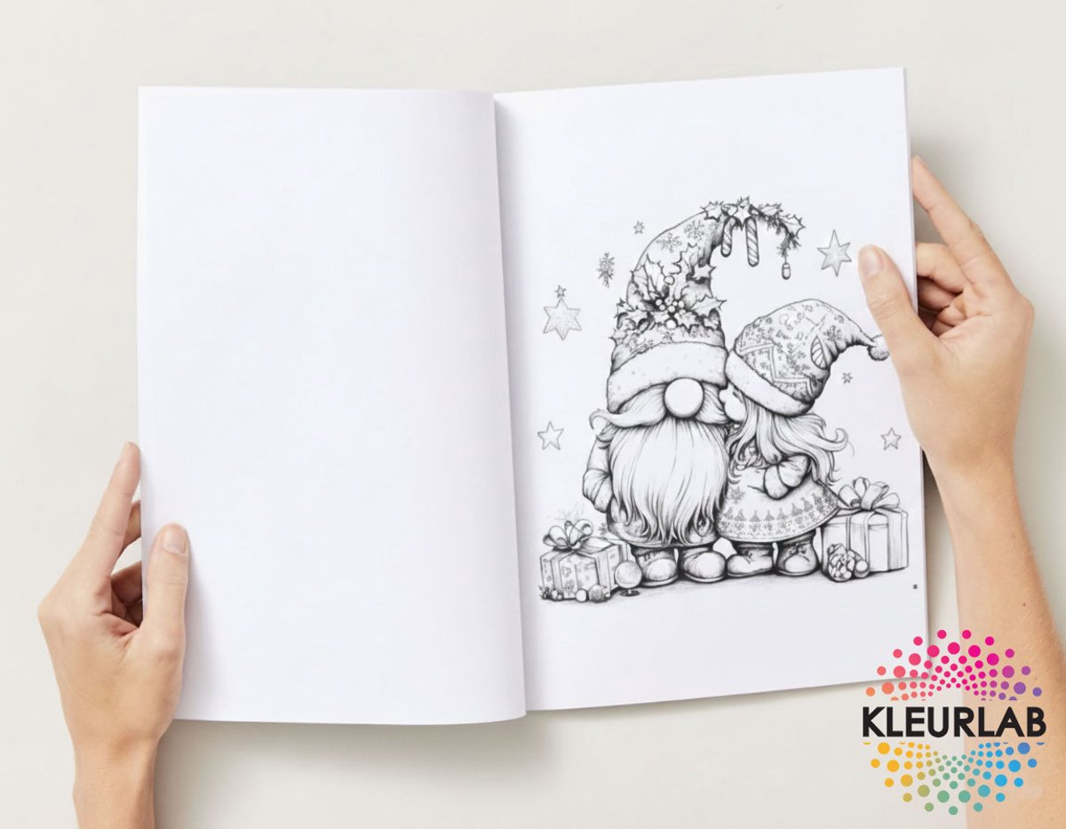 Kleurboek met verfpalet en penseel Kerstmis online ... | Speelgoed