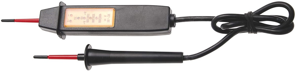 Spanningstester 12 - 500 V AC met LED Polariteitsindicator