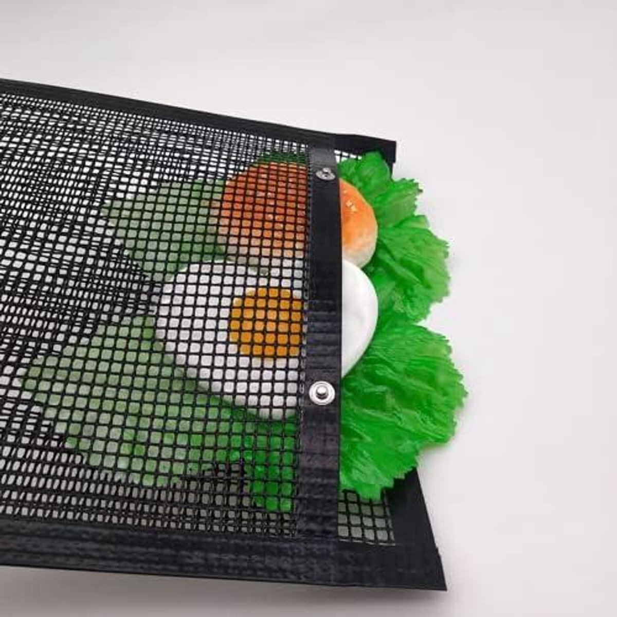E-Ambar - BBQ Grill Mesh Bag Hittebestendige Anti-aanbakzak voor Outdoor BBQ Picknick