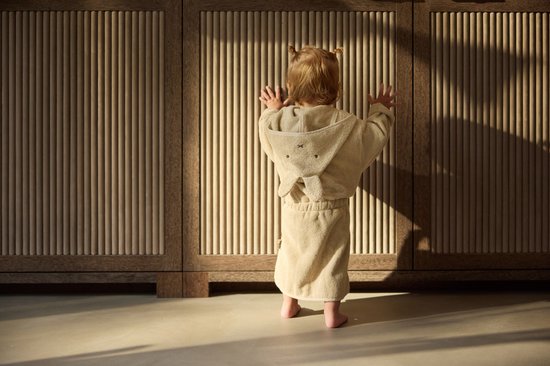 Jollein Badjas - 100% Badstof - 1-2 jaar - Miffy Warm - Sand van Merkloos — afbeelding 2