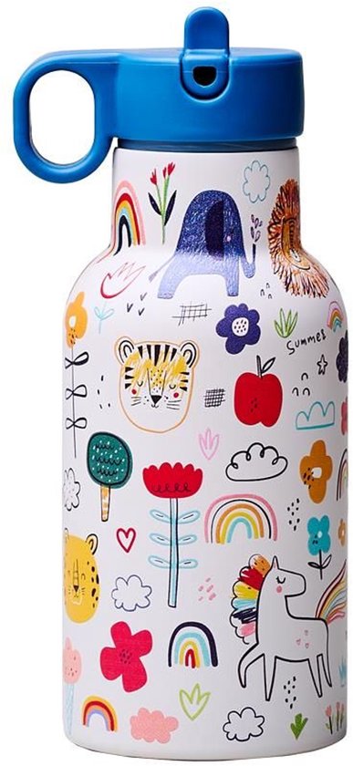 BioLoco rvs sky kids bottle doodles 350 ml | bol