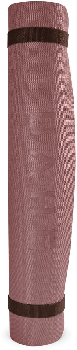 BAHE - Foundation Mat - Mauve - 4MM - Yogamat - Pilatesmat - Inclusief draagriem