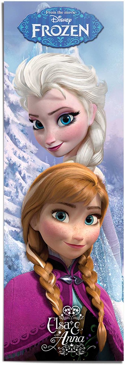 REINDERS Poster Frozen - 158 x 53 - Papier - REINDERS blauw