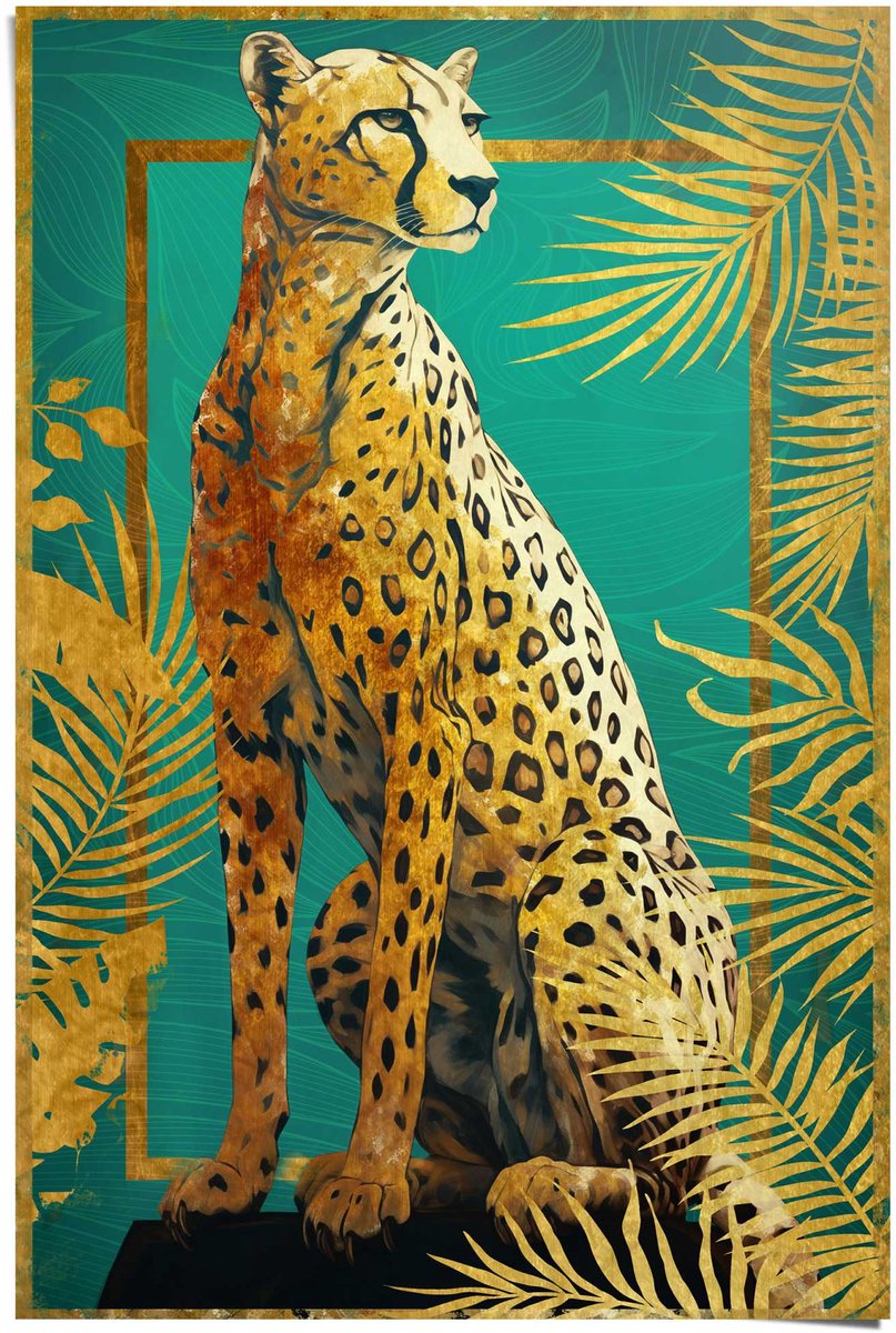 Poster Cheetah Pose - 91,5 x 61 - Papier - REINDERS