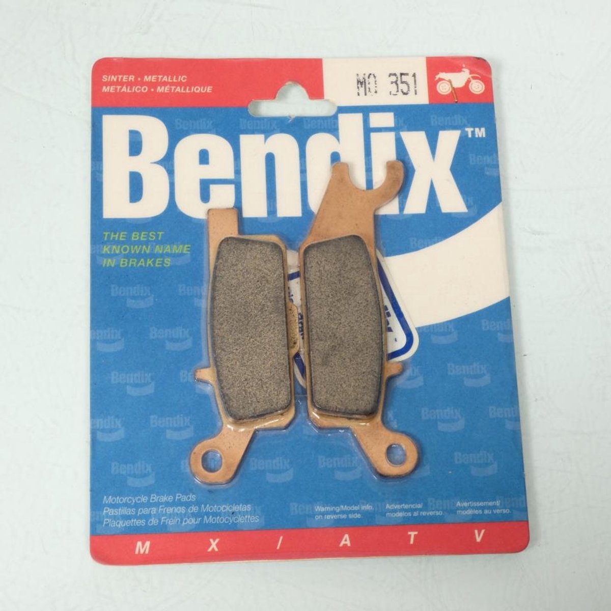 Plaquette de frein Bendix pour Quad Yamaha 550 YFM Grizzly IRS 2011 à 2014 ARD / FWA Neuf