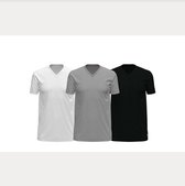 Polo Ralph Lauren - 3-Pack V Neck T-Shirts- White/Grey/Black - L