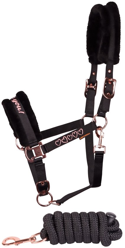Halster en touwset voor paarden Harry's Horse Love Halster en touwset voor paarden Harry's Horse Love