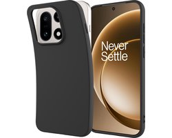 Cazy hoesje geschikt voor OnePlus 15 Hoesje Siliconen - Flexibele Case - Zwart