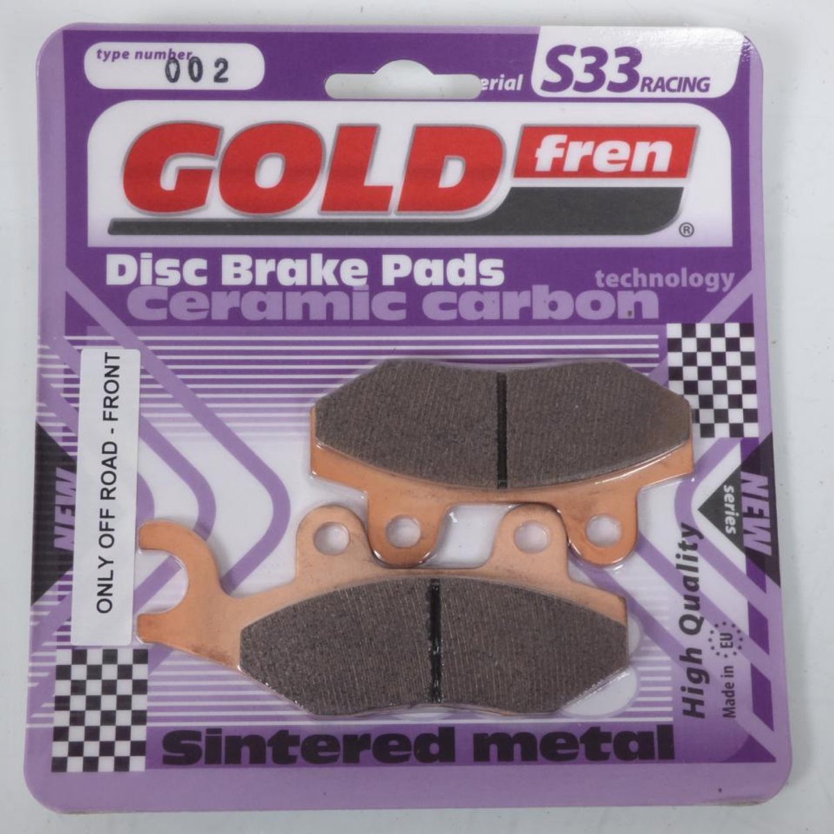Plaquette de frein Gold Fren pour Moto Chinois 125 motocycle Neuf
