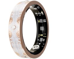 WizBay Premium Select® Bohemian Smart Ring - Pearl White - Hartslag, Slaap en Zuurstofmeting - Activiteitstracker - Maat 7