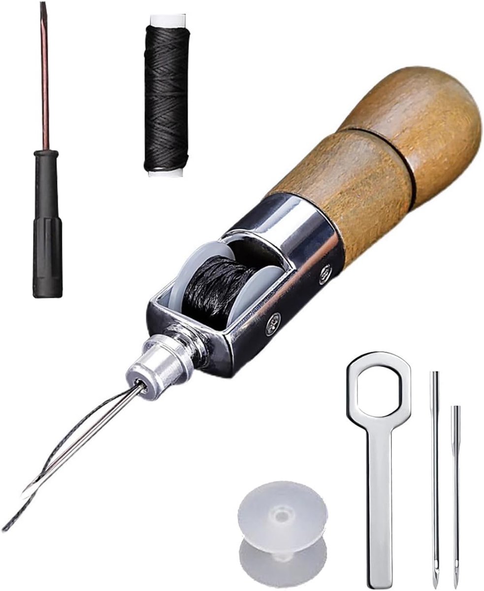 1 set - Leathercraft Hand Naaimachine - Leer Naainaalden Set - Leer Hecht Gereedschap