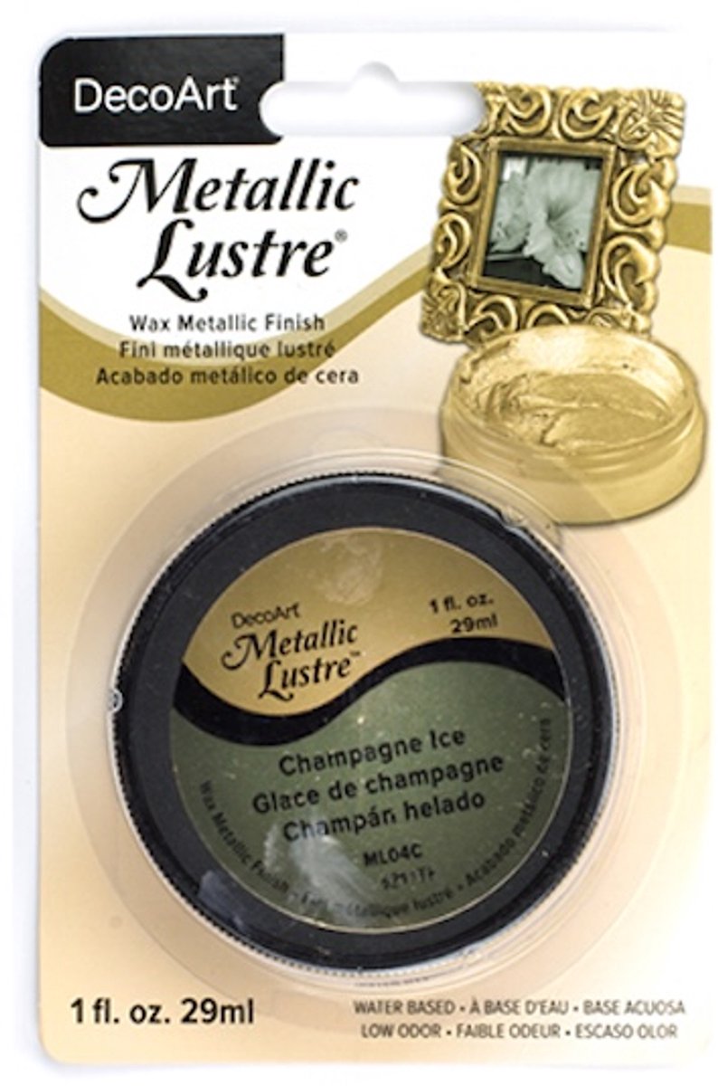 DecoArt Metallic Lustre 29ml, Champagne Ice