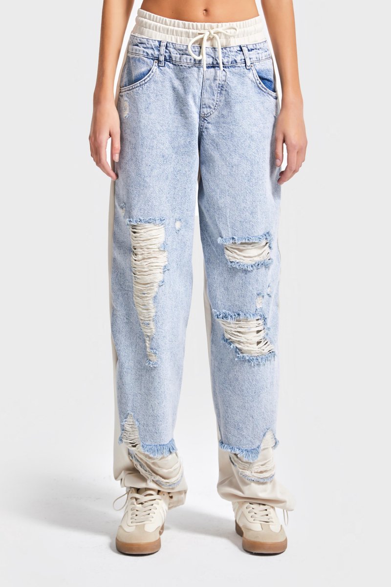 It's Basic - Skater Mid Rise Jeans - Aqua