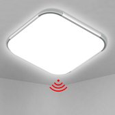 Led - Met bewegingsmelder - Matzwarte - Plafond - Ronde Led - Met bewegingsmelder - Matzwarte - Plafond - Ronde