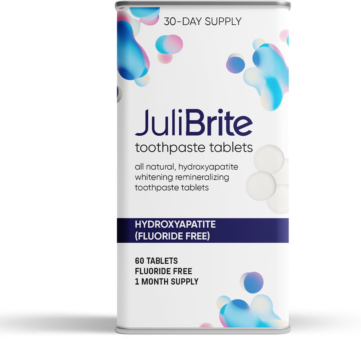 JuliBrite Tandpasta (HAP) Tabletten 60 stuks Fluoride Vrij