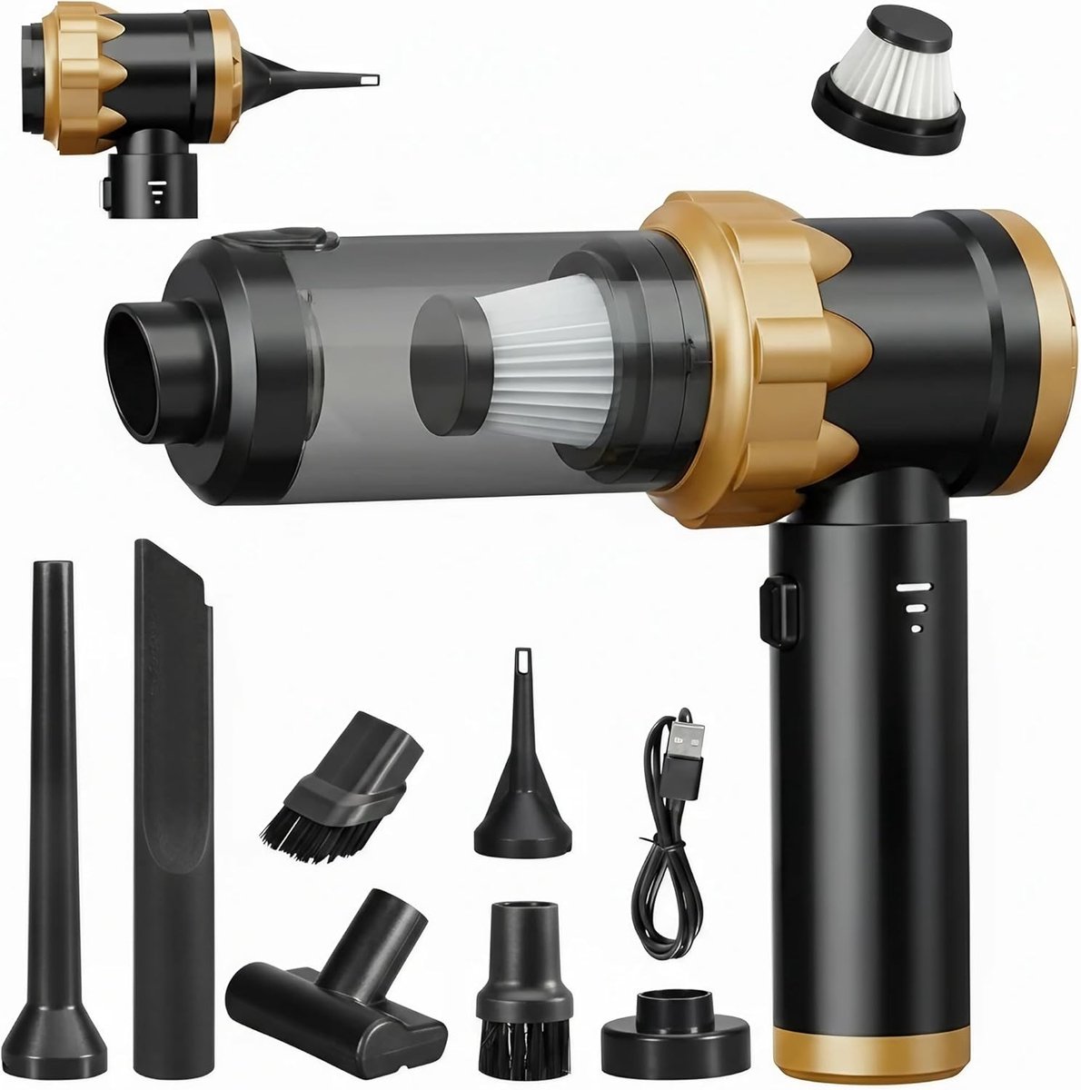 Flexizo Handheld Kruimeldief 22000Pa Draadloos voor Auto en Thuis - Flexizo - €41,01