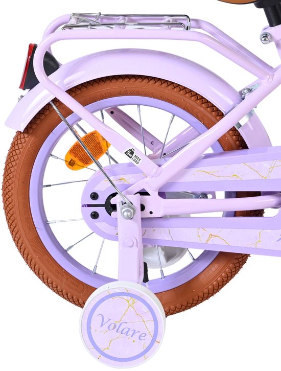Volare Ashley Kinderfiets - Meisjes - 14 inch - Lila — afbeelding 3