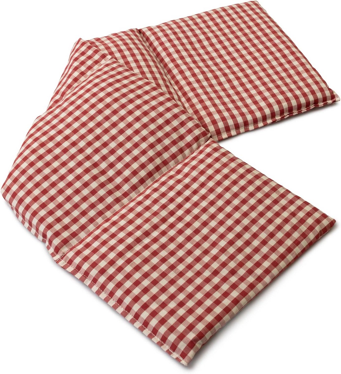 Verwarmbaar Korrelkussen BIO Stof 60x20 cm Rood-Wit