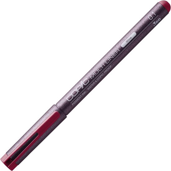 Multiliner Bruin 0,1 Mm – Professionele Fineliner Met Water- En Alcoholbestendige Pigmentinkt, Voor Schetsen, Illustraties En Contouren